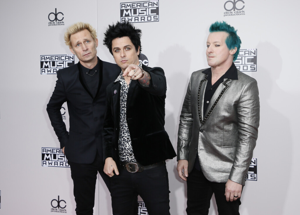 Green Day Arrive At The 2016 American Music Awards In Los Angeles