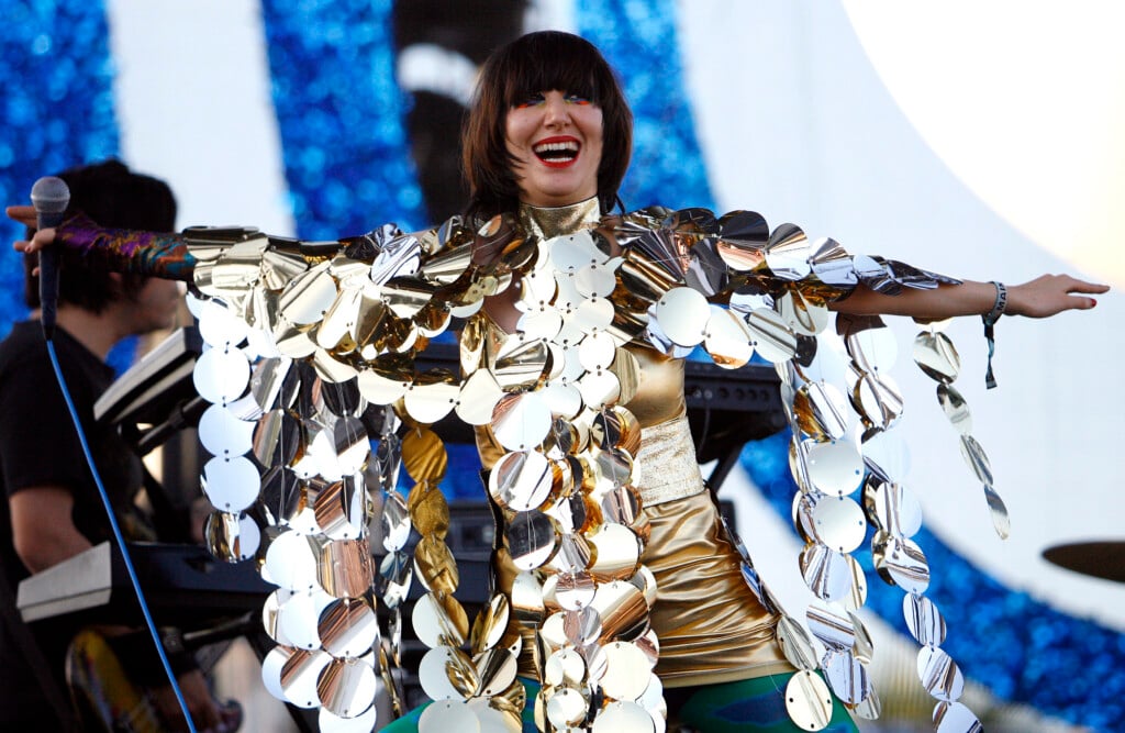 Karen O Of The Rock Band Yeah Yeah Yeahs Performs At The Coachella Music Festival In Indio