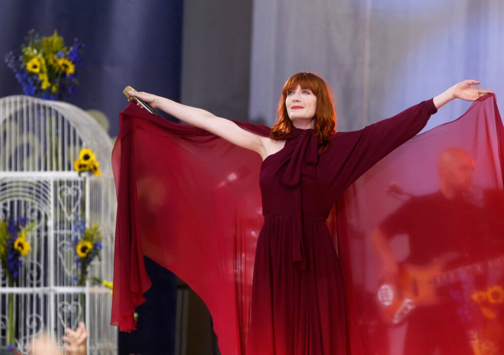 Florence Welch Of Florence And The Machine Performs In Central Park In New York