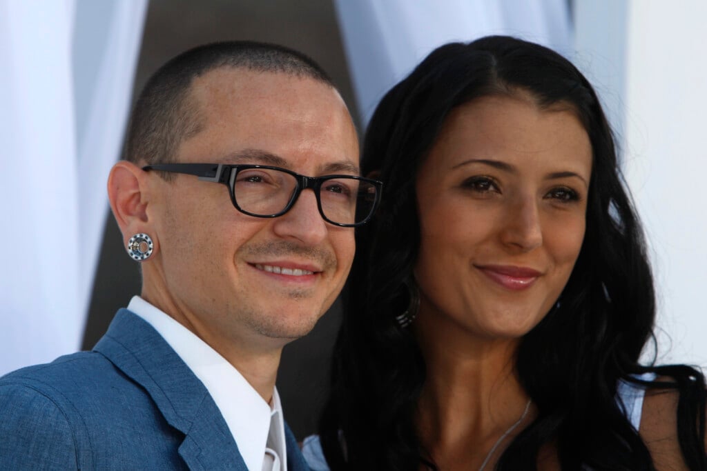 Chester Bennington Of Linkin Park And Wife Talinda Arrive At The 2012 Billboard Music Awards In Las Vegas