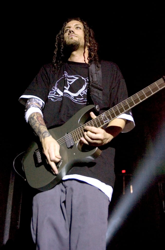 Korn Guitarist Brian "head" Welch Performs At The Thomas & Mack Center In Las Vegas.
