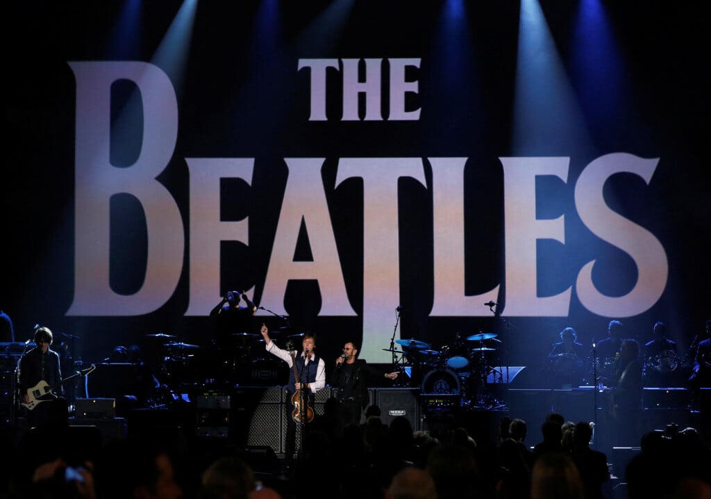 File Photo: Paul Mccartney And Ringo Starr Perform During The Taping Of "the Night That Changed America: A Grammy Salute To The Beatles" In Los Angeles