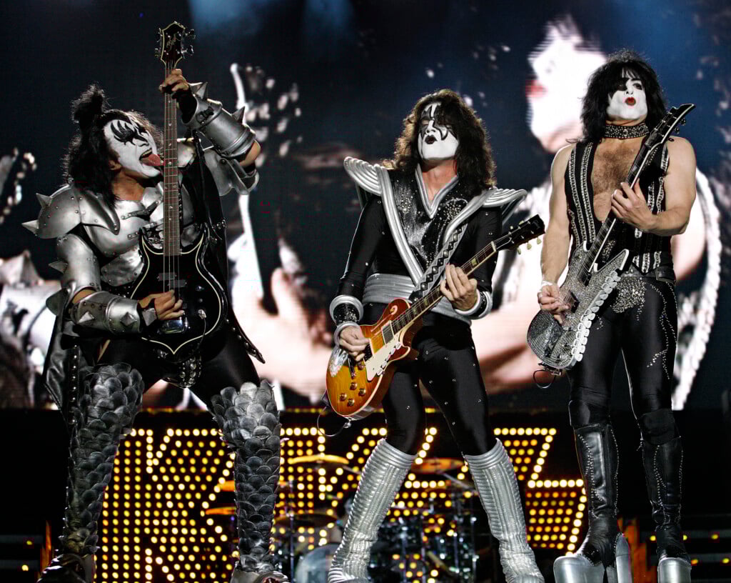 Kiss Perform During Summer Festival In Quebec City