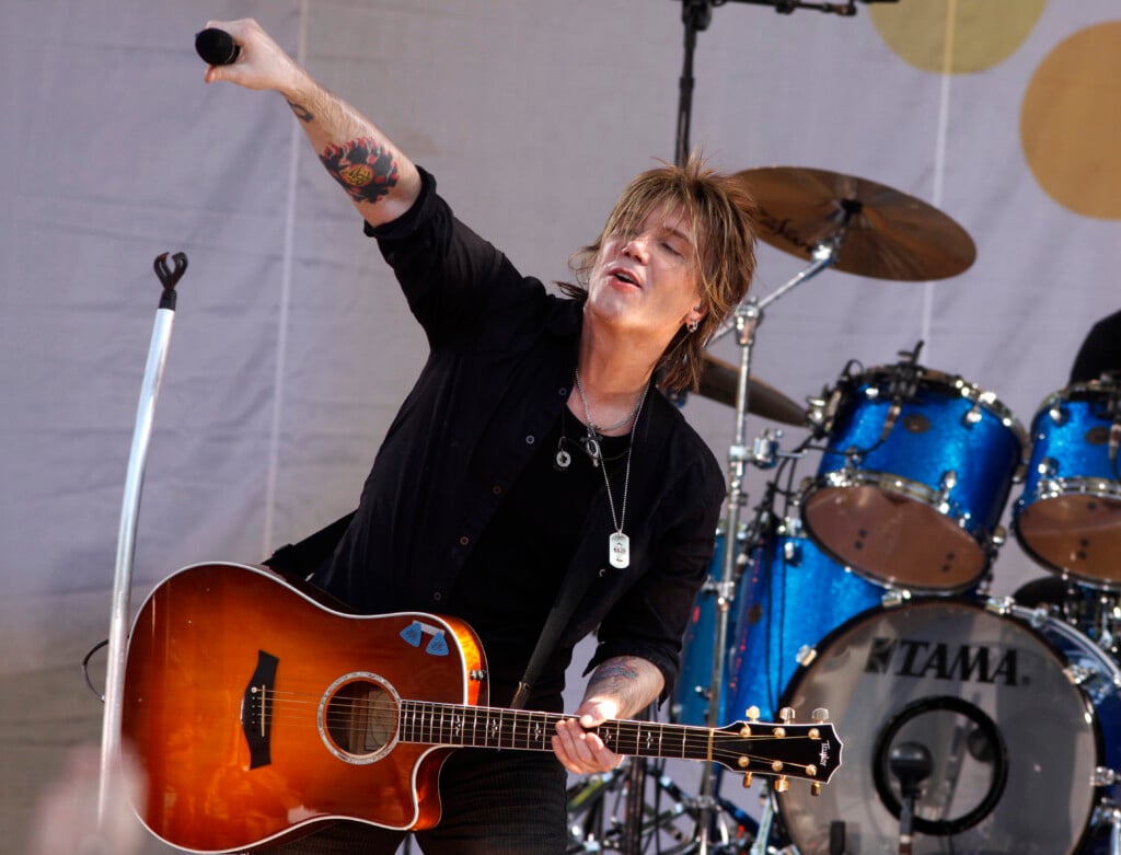 Singer John Rzeznik From The Goo Goo Dolls Performs On Abc's 'good Morning America' In New York