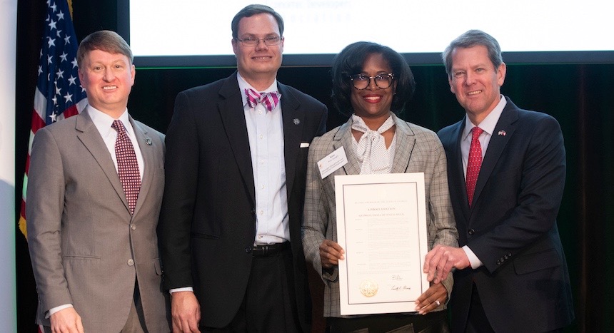 Gdecd's Small Biz Team With Governor Kemp (1)