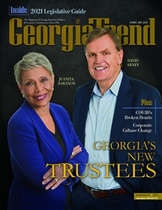 Georgia Trend February 2021 Cover David Abney Juanita Baranco