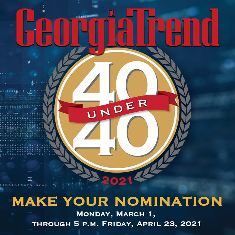 Georgia Trend 2021 40 Under 40 Nomination Button