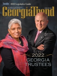 Georgia Trend Feb 22 Cover Trustees Shirley Franklin Dan T. Cathy