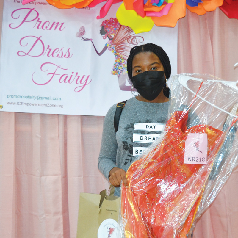 Pink Plastic Prom Dress