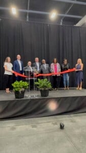 Electric Owl Ribbon Cutting