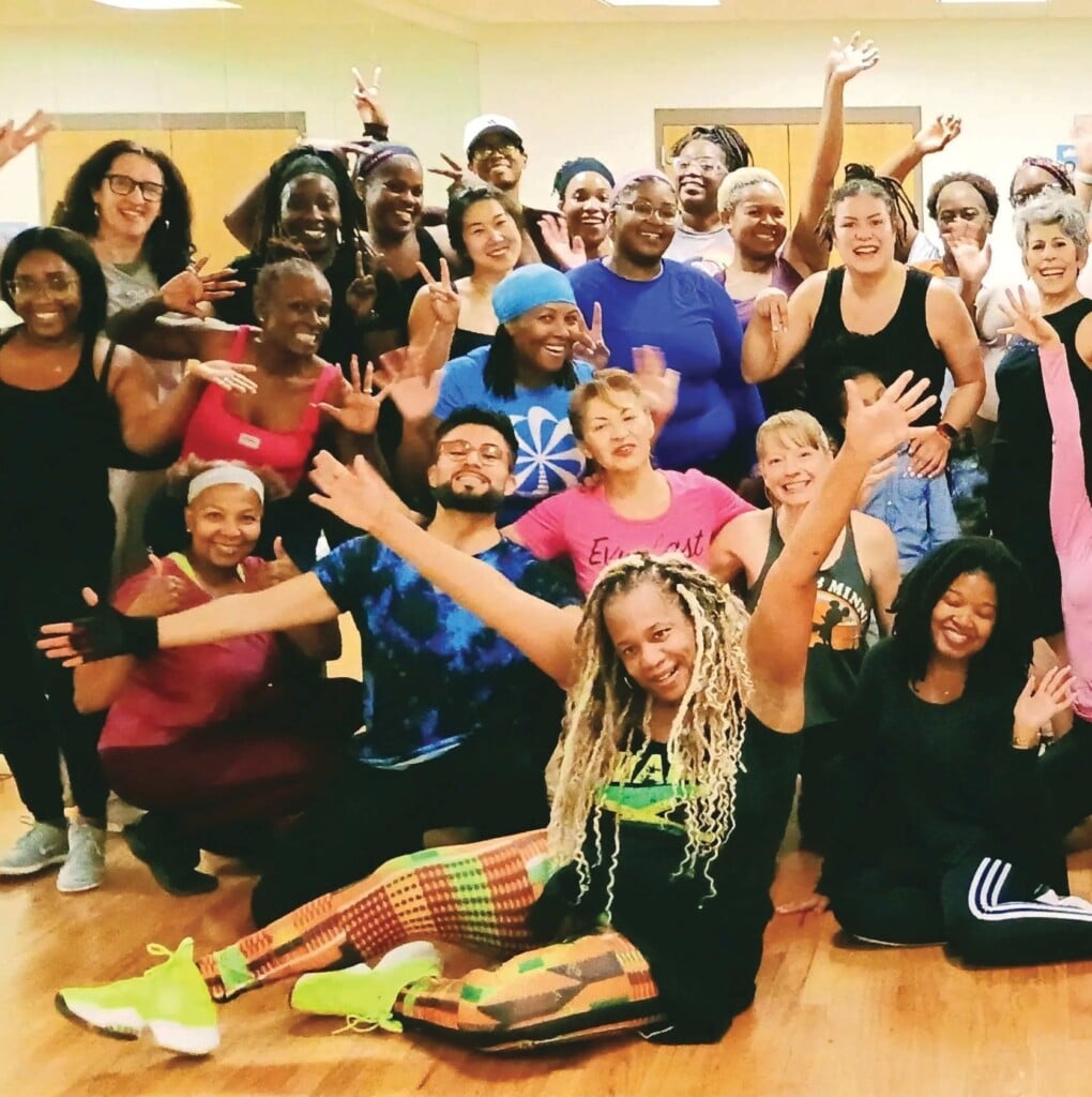 a group people who have worked out on the Atlanta Beltline