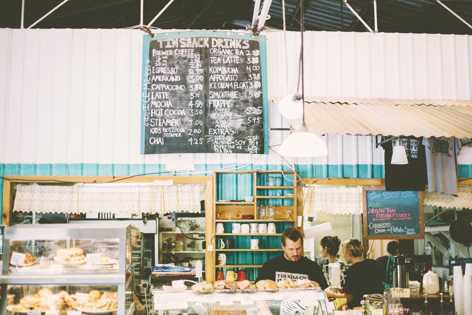 Matthew Purvis, owner of Tin Shack Bakery, thought it was important to open up his business the morning after Iselle hit because that brought a sense of normalcy to the community. Photo: Ciara Enriquez