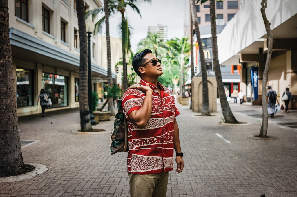 Half Men Cotton Hawaiian Shirt