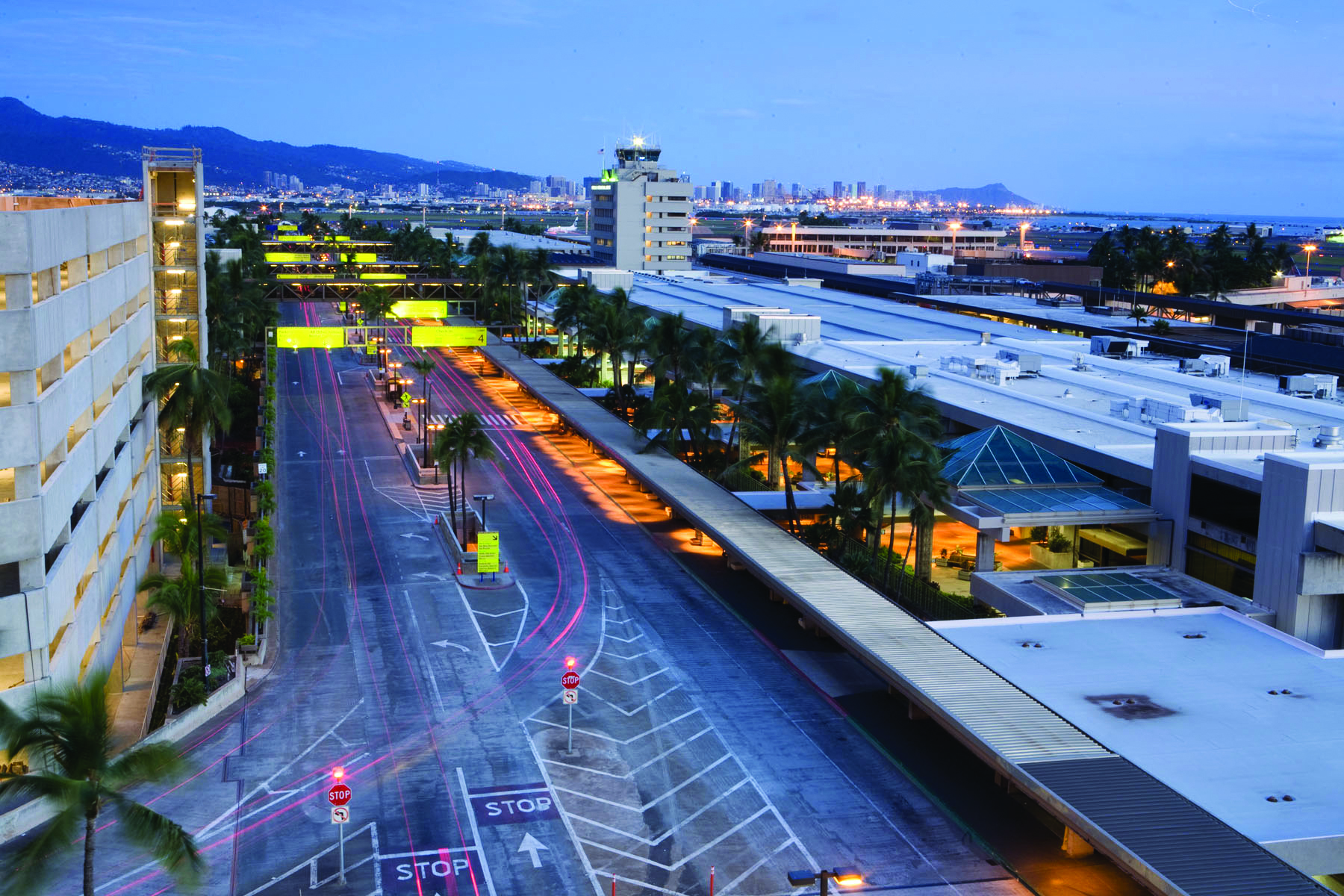 Honolulu International Airport By The Numbers Hawaii Business Magazine   HNL Airport Nighttime 4c 