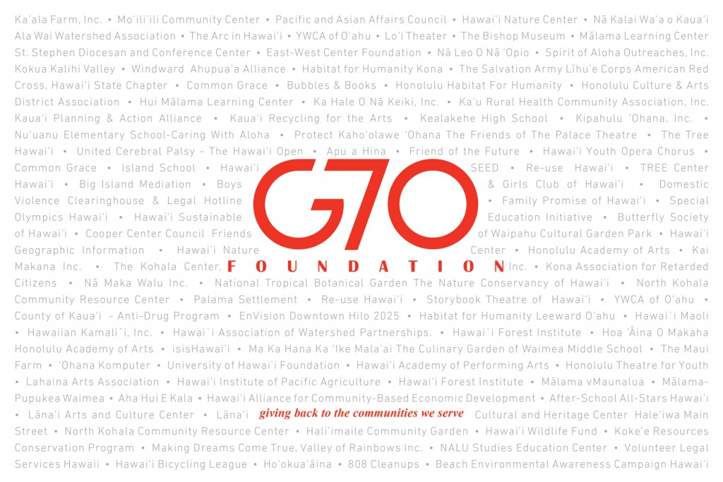 G70 Foundation - Giving Back to the Communities We Serve