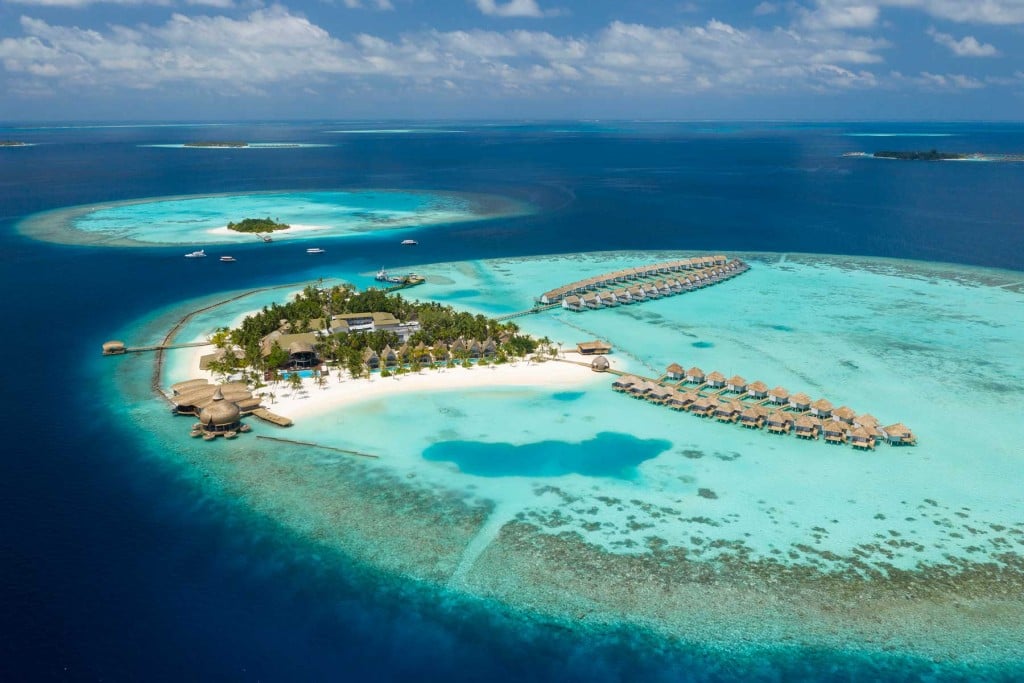 Outrigger Maldives Maafushivaru Resort Aerial