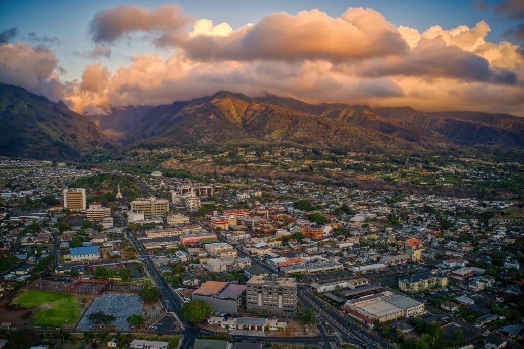 11 2022 Aerial View Wailuku Maui Gettyimages 1427704241