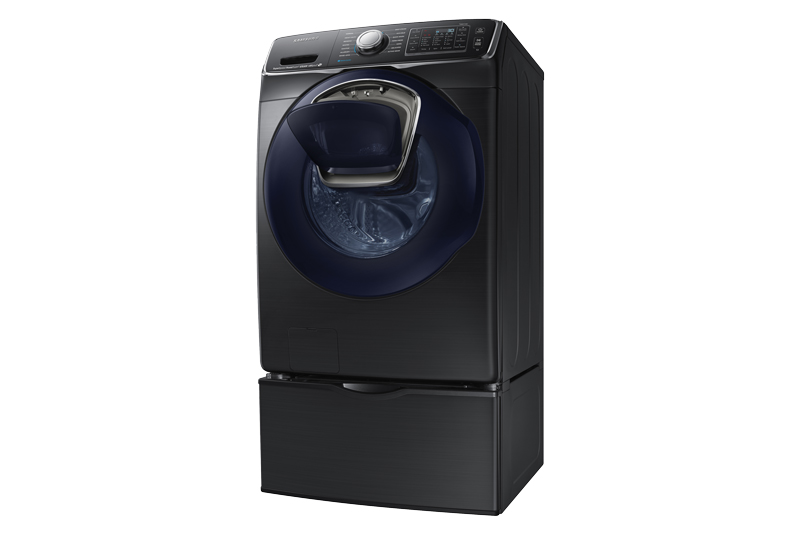 Samsung’s 14-Cycle AddWash High-Efficiency Fingerprint Resistant Front-Loading Washer with Steam 