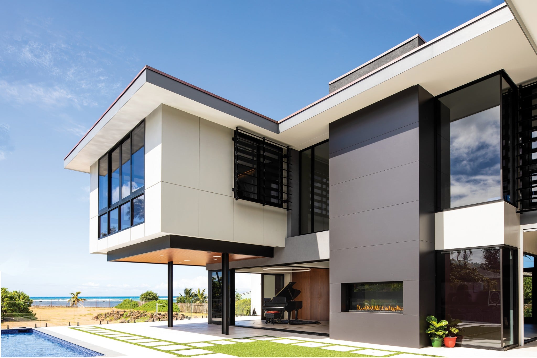 Image showcasing A Modern Residence Flourishes with High-End Amenities and Design ...