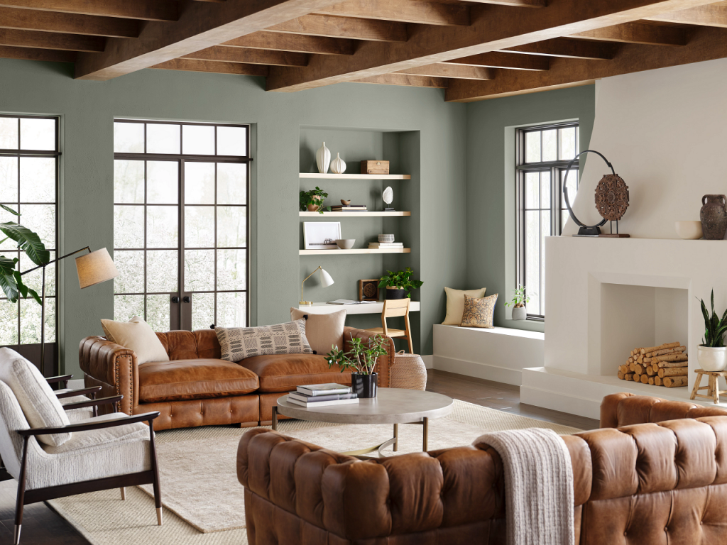 Evergreen Fog Sw 9130 Living Room