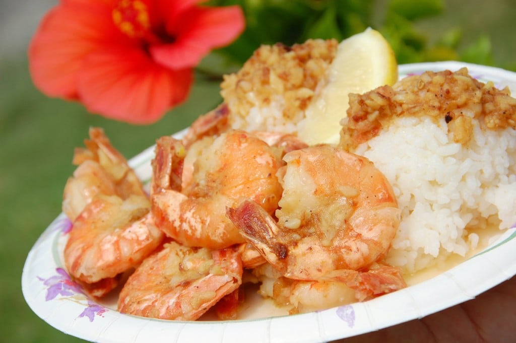 Hawaiian Garlic Shrimp