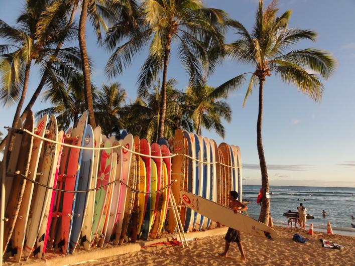 Surfing in Hawaii