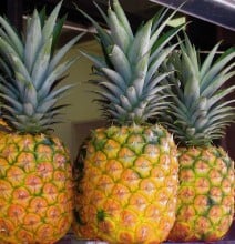 fresh pineapples