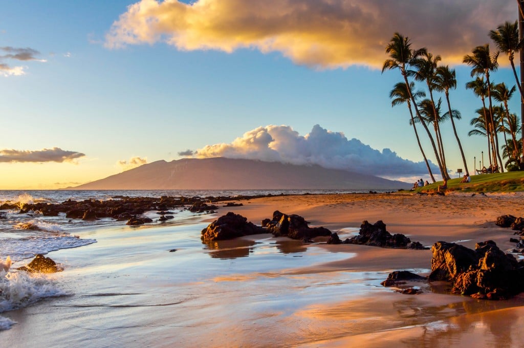 Sunset On A Maui Beach