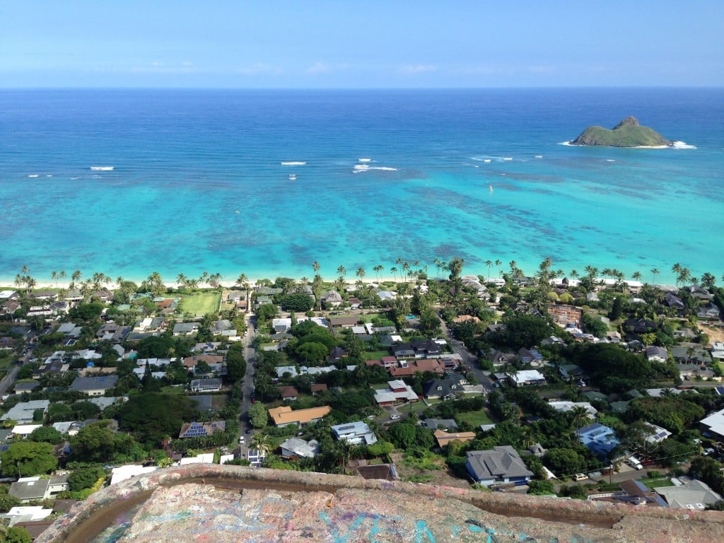 View Of Ocean From Lanikai Pillbox Trail