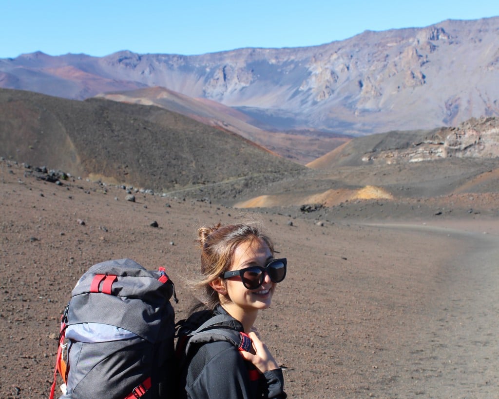 Hiking haleakala crater