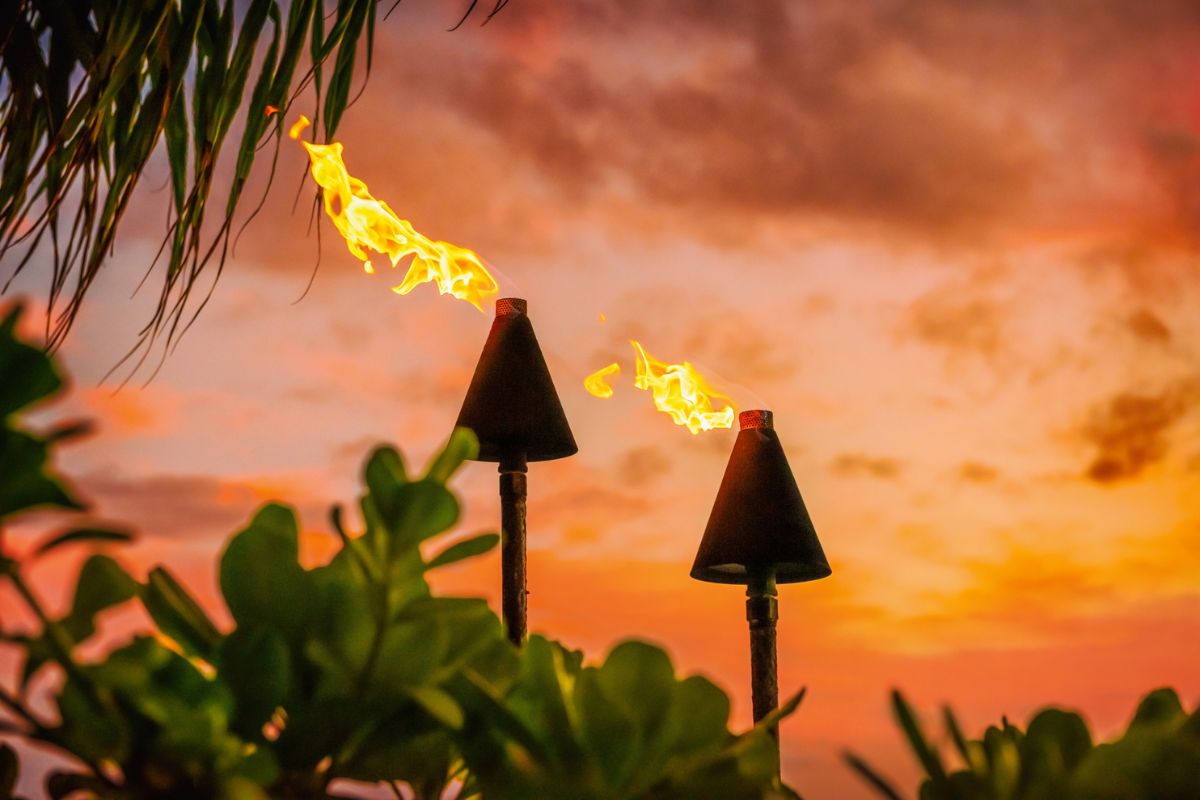 Hawaiian Shirt Island Sunset Luau