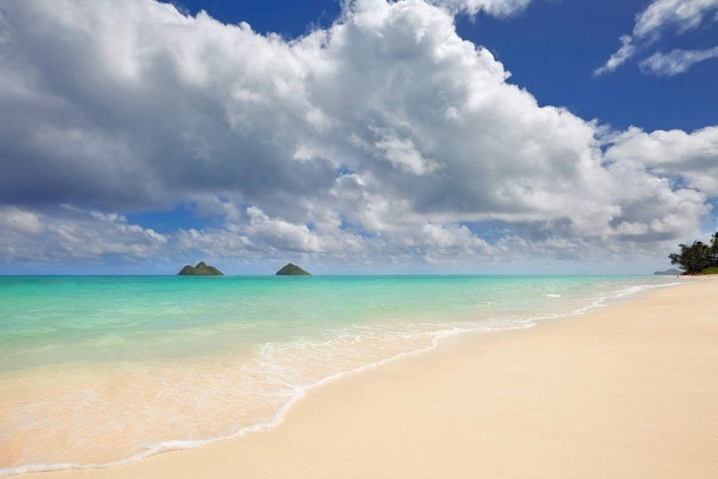 Lanikai Beach And Mokulua Islands, O'ahu, Hawai'i