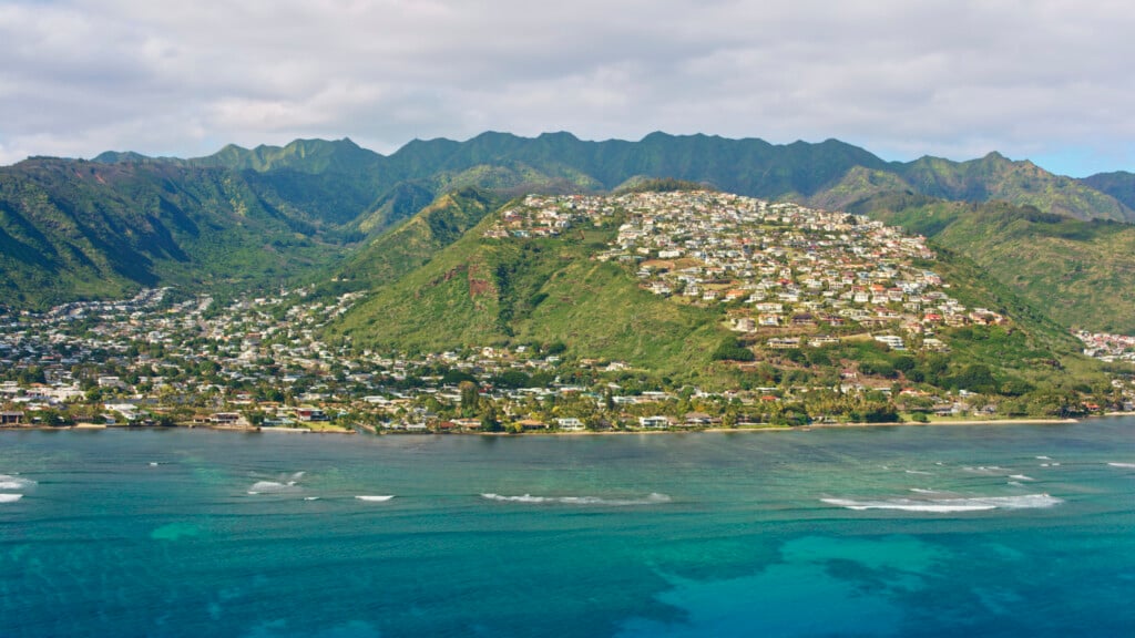 View Of Kuliouou Kalani Iki Neighbourhood In Honolulu