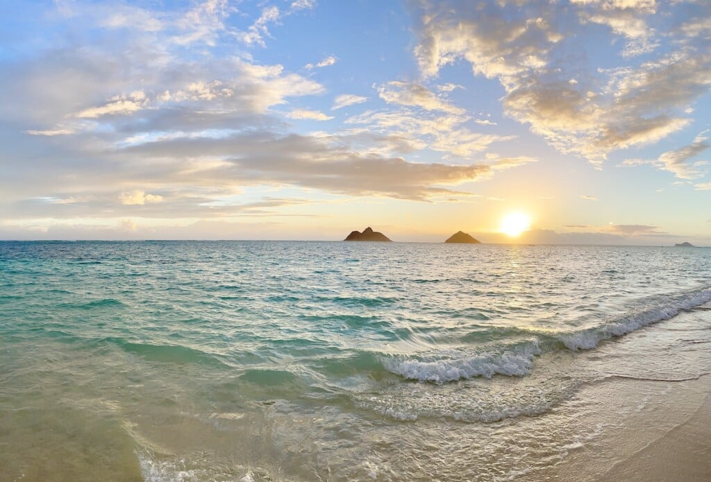 Sunrise At Lanikai Beach