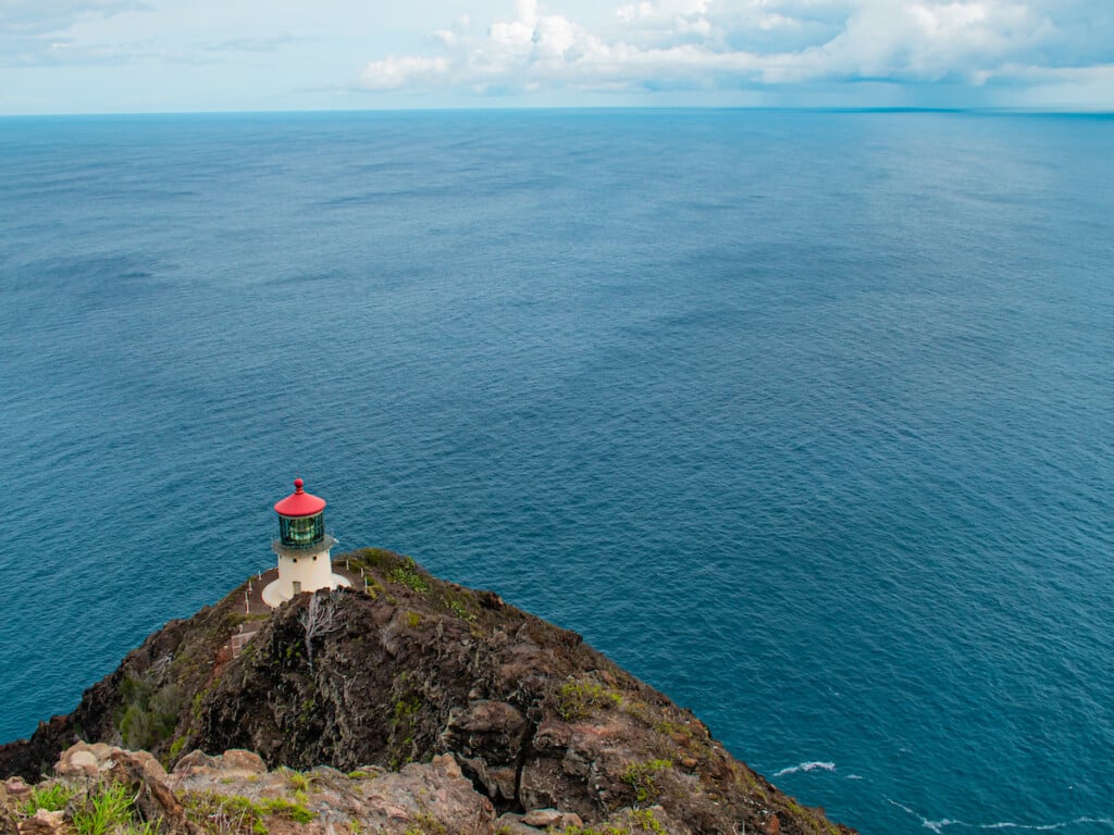 Makapu'u Point Lighthouse On The Eastern Shore Of The Island Of Oahu, Hawaii Usa.