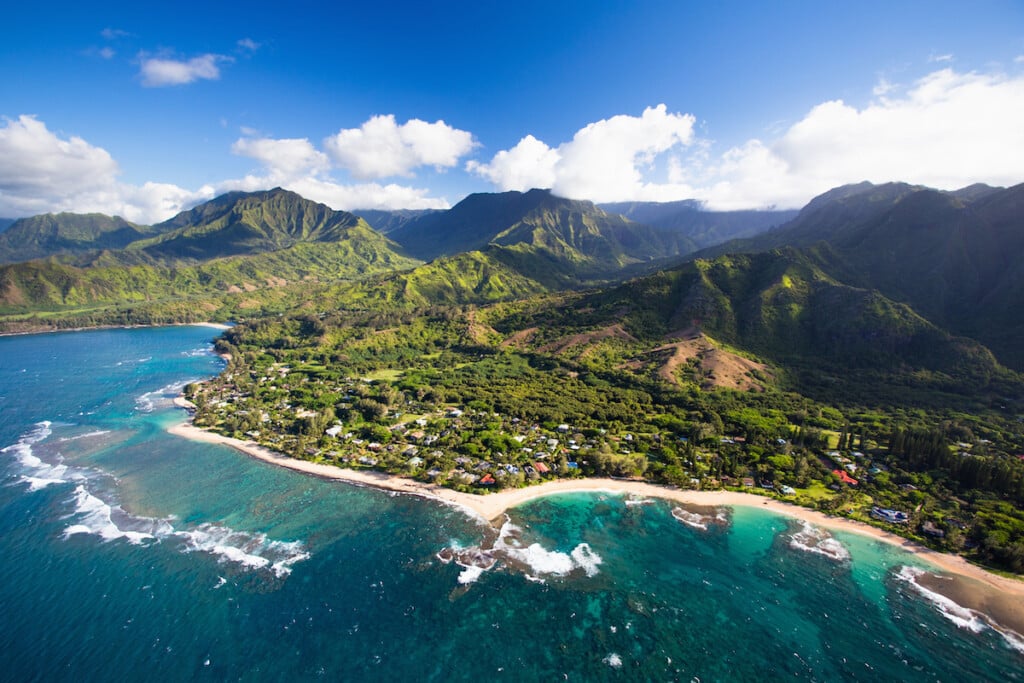 Scenic Aerial Views Of Kauai From Above