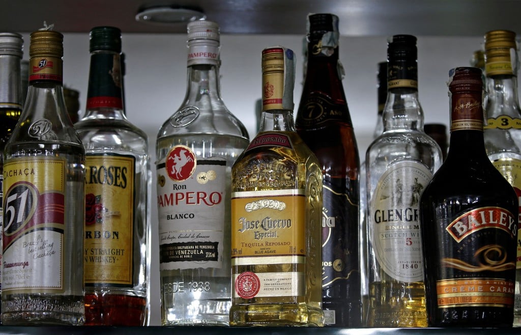 File Photo: Bottles Of Alcohol Are Seen In A Bar In Rome