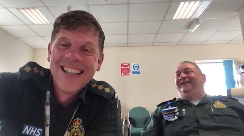 Paramedics Laughing Video Fb East Of England Ambulance Service