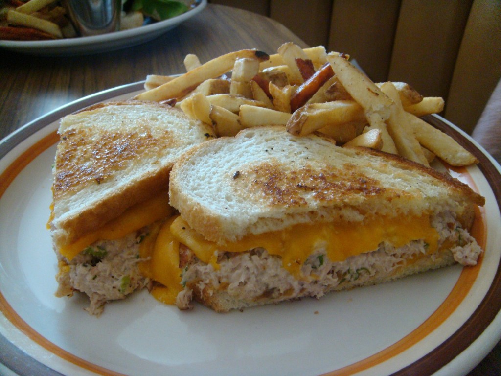 Tuna Melt Sandwich With Fries
