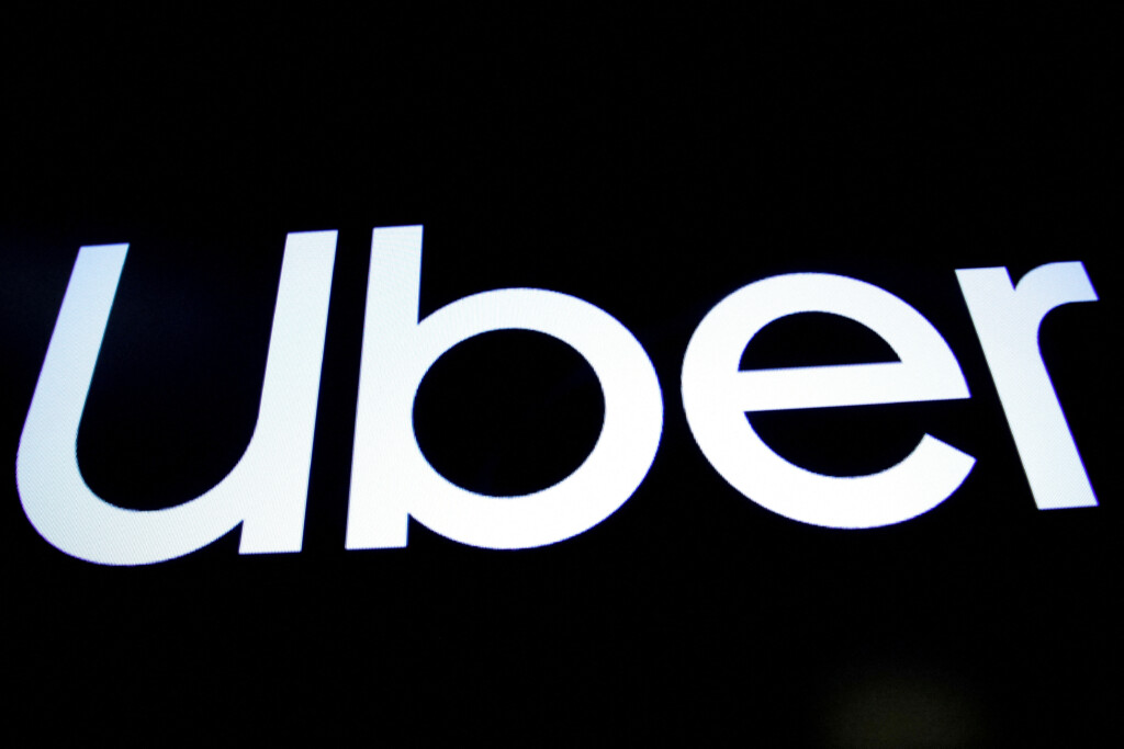 File Photo: A Screen Displays The Company Logo For Uber Technologies Inc. On The Day Of Its Ipo At The Nyse In New York