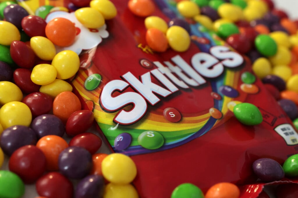 Illustration Shows Skittles Candy Pack
