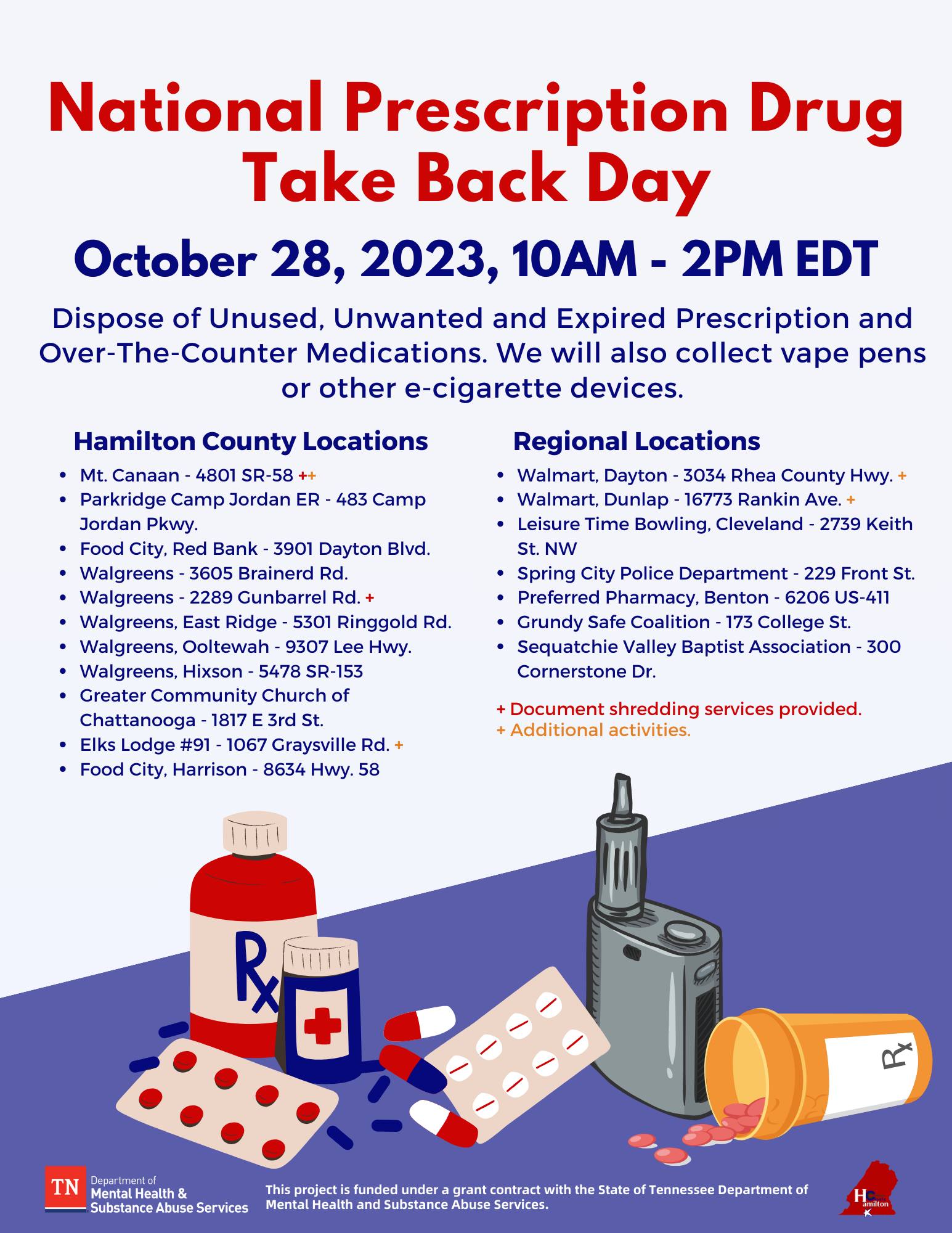 National Prescription Drug Take Back Day Promotes Safe Disposal of