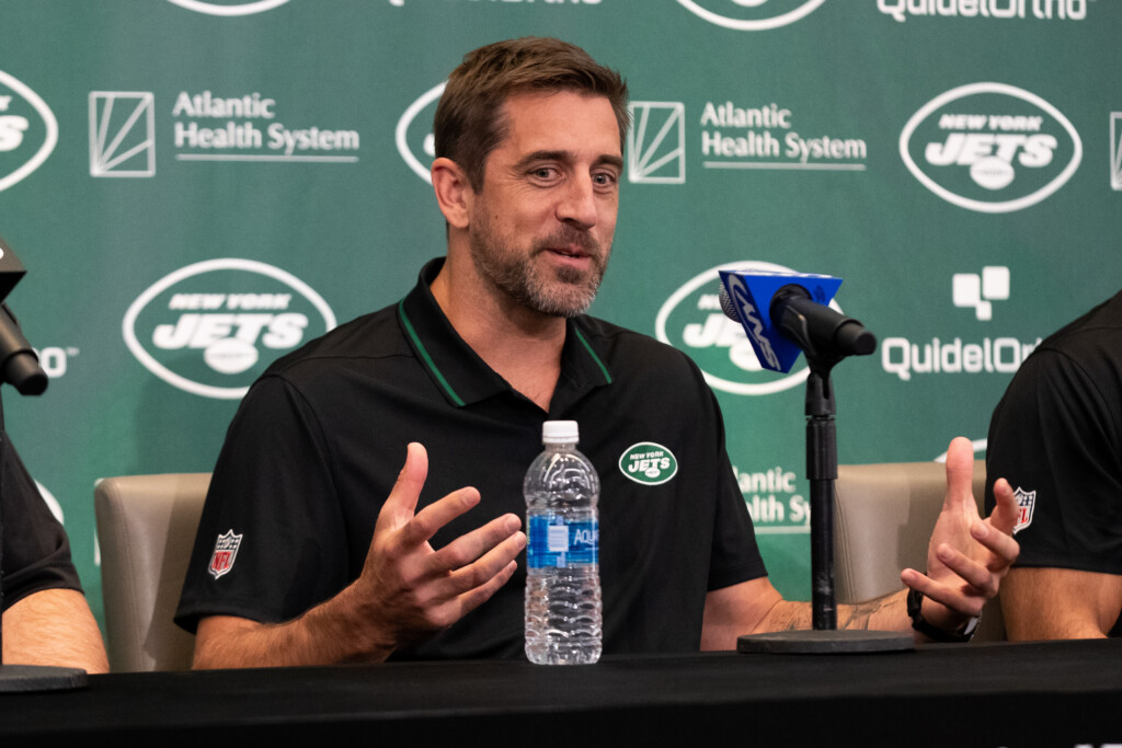 Nfl: New York Jets Aaron Rodgers Press Conference