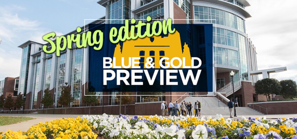 Spring Blue Gold Preview Email Header