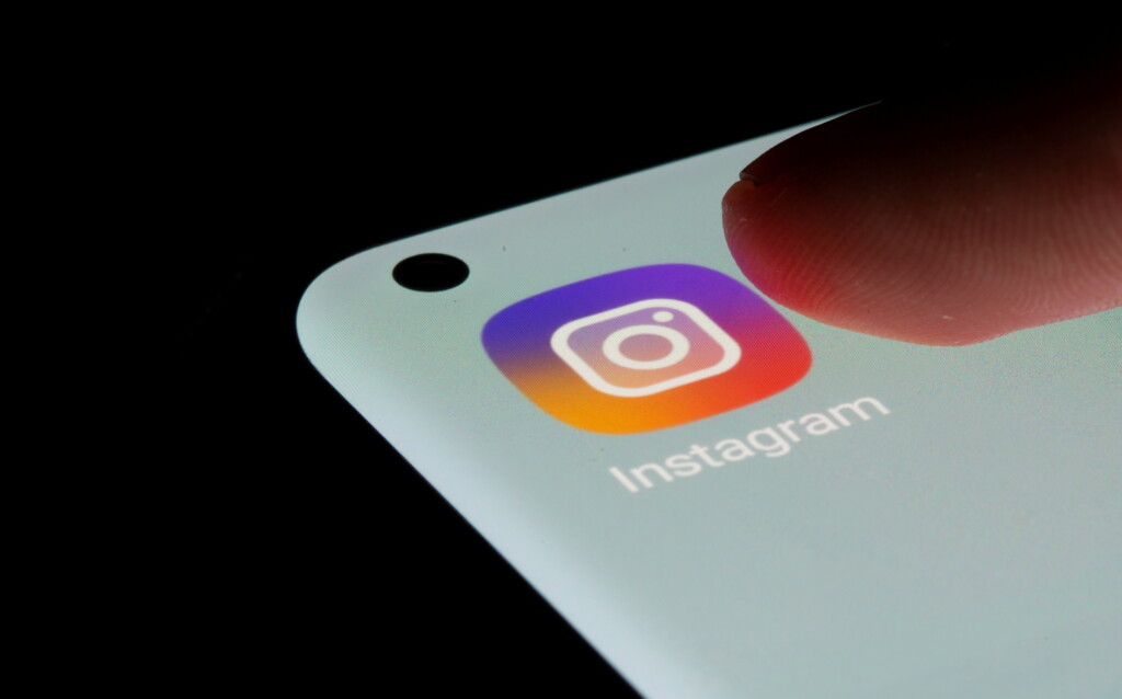 Instagram App Is Seen On A Smartphone In This Illustration
