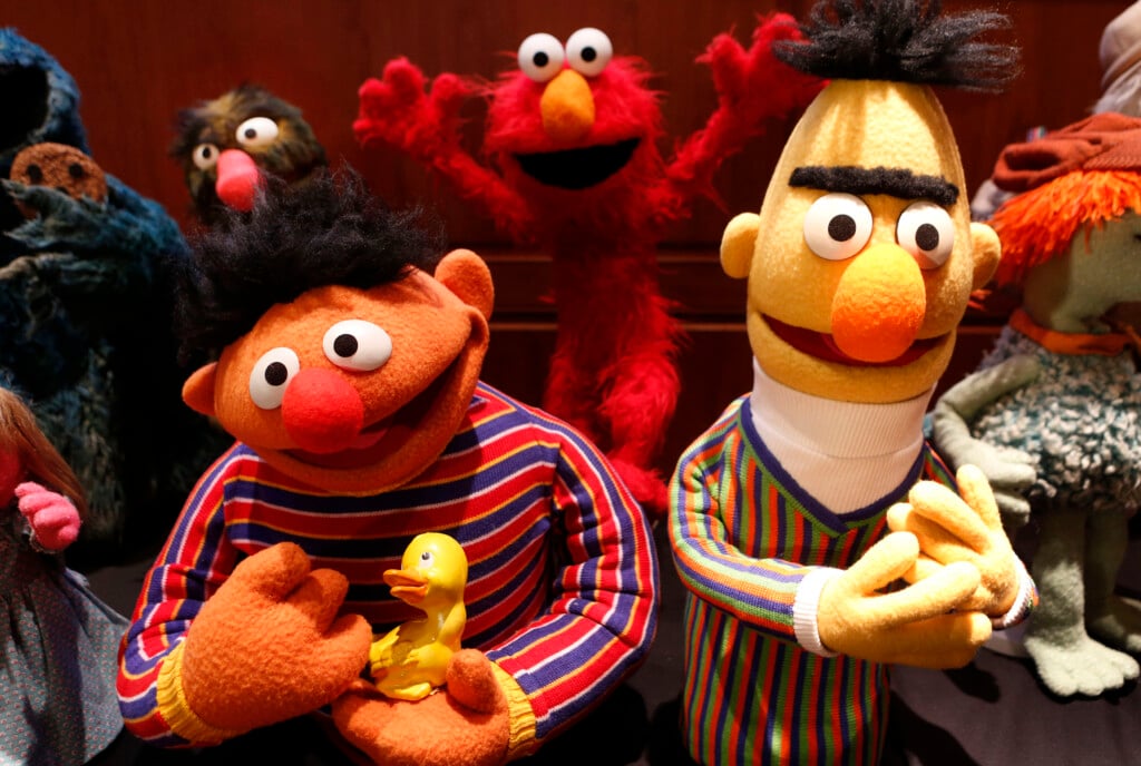 Puppets Ernie And Bert From Sesame Street Are Seen After They Were Donated To The National Museum Of American History In Washington