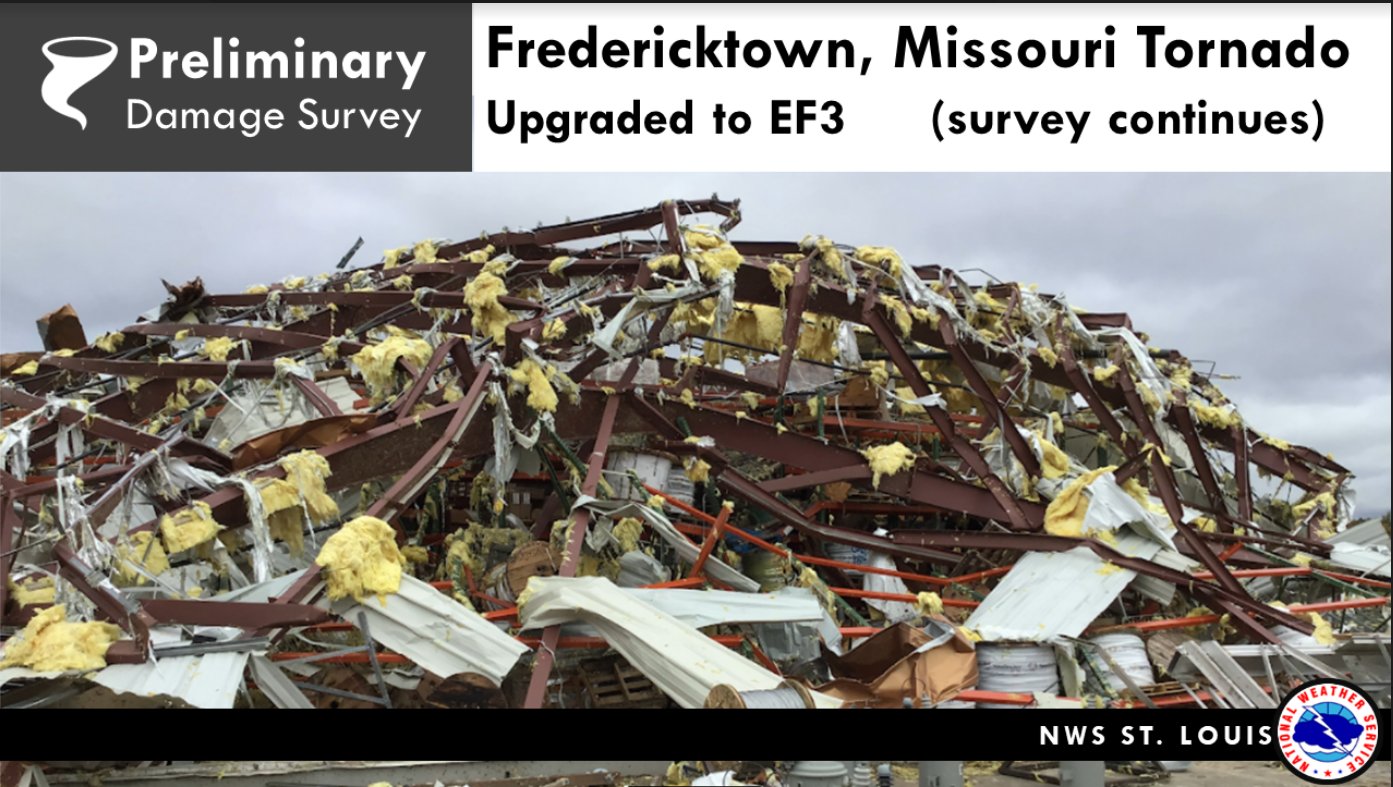 NWS EF3 tornado caused damage near Fredericktown KBSI Fox 23 Cape