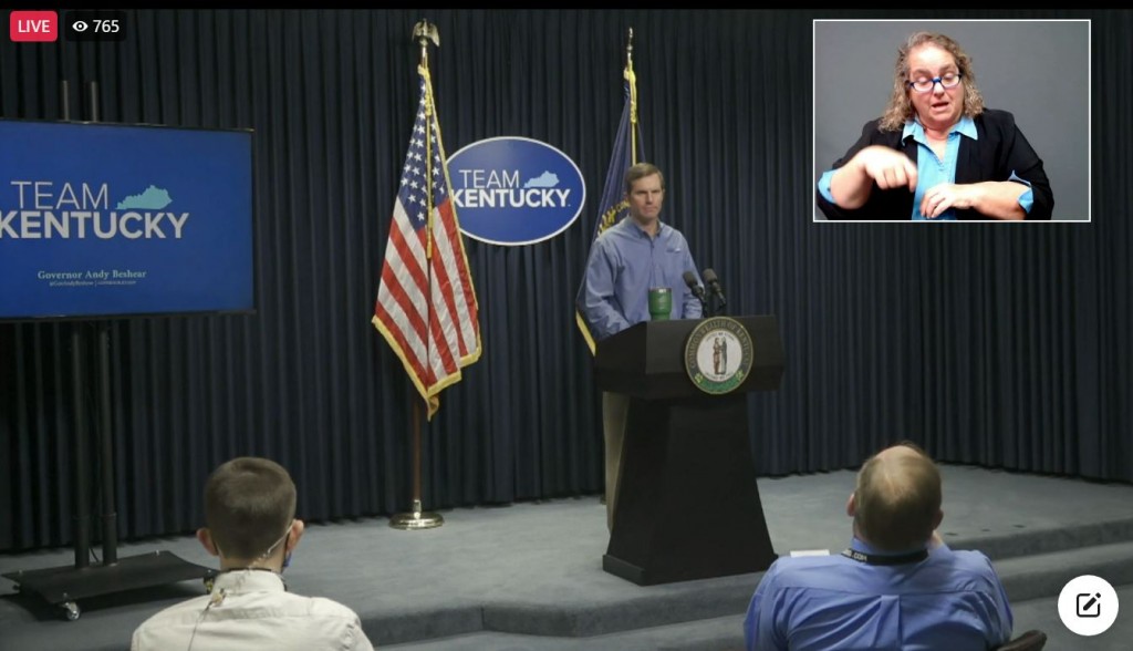 Ky. Gov Andy Beshear gives an update on tornado recovery efforts in western Kentucky on Dec. 27.