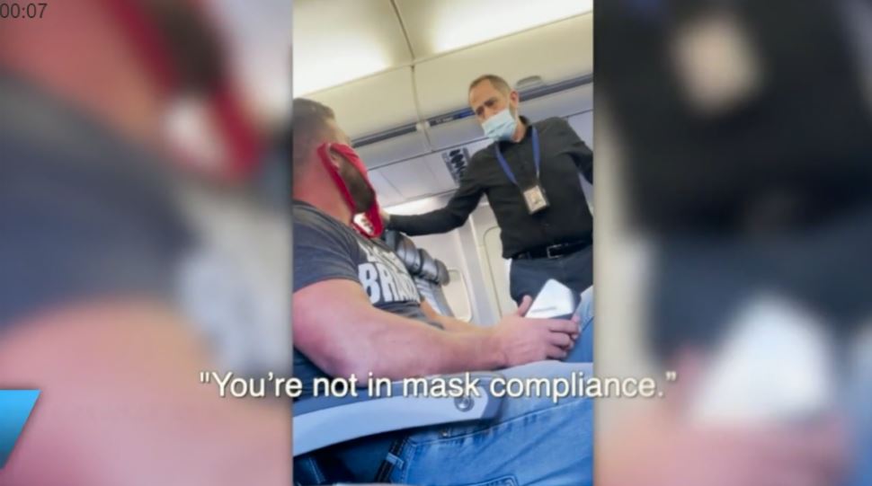 A Florida man was kicked off of a United Airlines flight after wearing a pair of women’s underwear as a face mask.