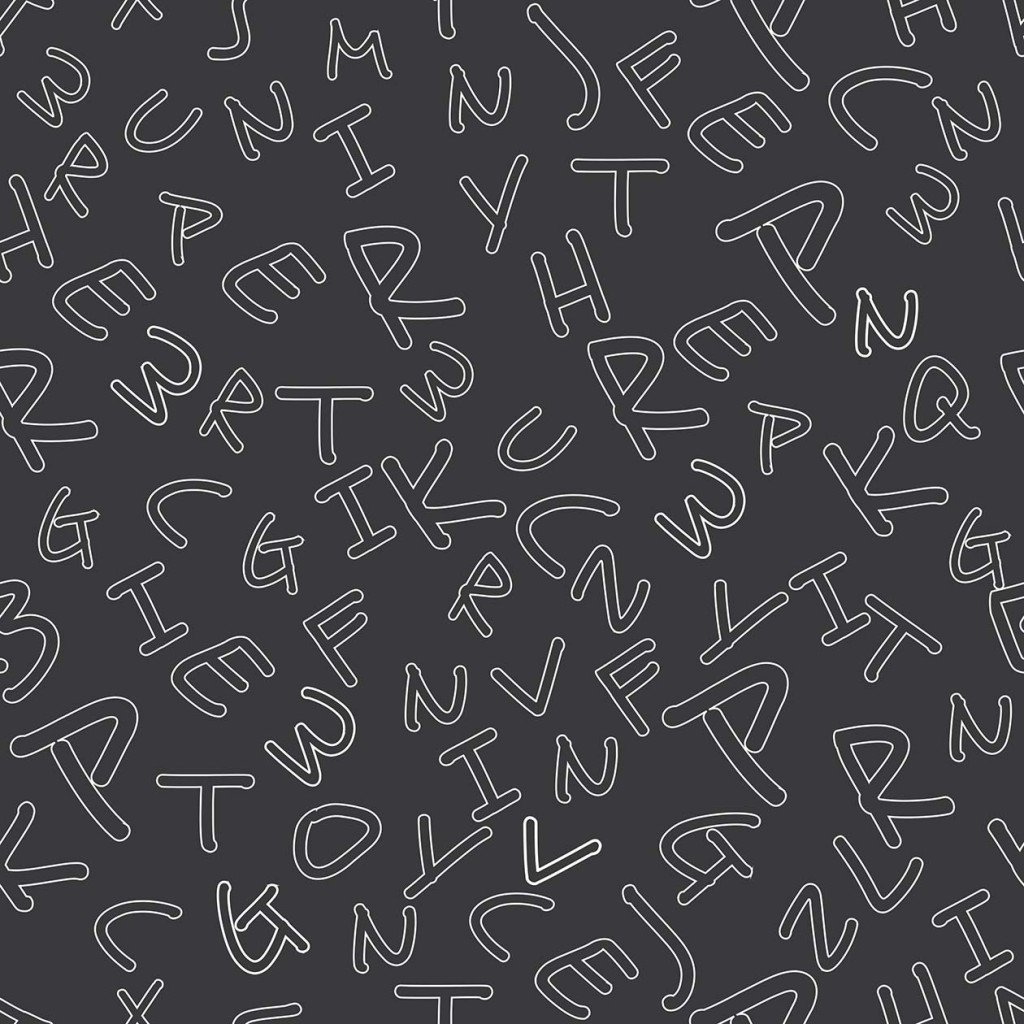 Seamless pattern with English letters (Source: Storyblocks)